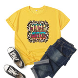 Boy Mama T Shirt Leopard Leopard Print Mama Cita Printed Short Sleeve T-shirt