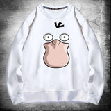 Men and Women Pokemon Pikachu Hoodie Pokémon Psyduck Crew Neck Pullover Sweatshirt