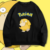 Men And Women Pokemon Pikachu Hoodie Pokémon Psyduck Crew Neck Pullover Sweatshirt
