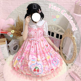 Gothic Lolita Harajuku Style Clothing Master Bear Lolita Sweet Girl JSK Suspender Dress