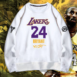 In Memory of Kobe Hoodie Kobe Purple 24 Signature Commemorative round Neck Sweater Loose Casual