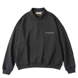 Essentials Polo Shirt Foot of God Double Line Polo Terry Lapel Loose Sweater