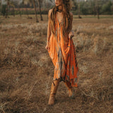 Women Bohemian Dress Women's Summer Sexy Printed Dress