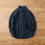 Denim Shirts Men's Long Sleeve Winter Casual Loose Jacket