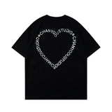 Men T Shirt Summer Casual Tops Cartoon Bear Printed Short Sleeve T-shirt Men's round Neck Half Sleeve Street Fashion Loose