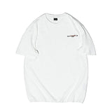 Men T Shirt Summer Casual Tops Men's Clothes Summer Wear Retro Men's round Neck Short Sleeve Casual Loose Embroidered Color Matching T-shirt