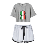 Dreamwastaken Men's Novelty Hoodies Dream Merch Shirt Printed Casual Fashion Loose Exposed Navel Suit