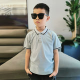 Children Boy Polo Shirts Summer Boys Short Sleeve Lapel T-shirt Short Sleeve
