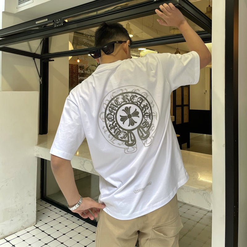 CHH Chrome Heart T Shirt Spring/Summer Printed round Neck Short Sleeve T-shirt for Men and Women