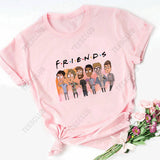 Friends Joey T Shirt Friends TV Show T Shirt Pink T-shirt