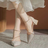 Nude Wide Fit Block Heels Chunky Heel Pumps
