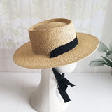 Straw Hat Sun Hat Women's Breathable Straw Sun Protection Wide Brim Top Hat