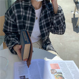 Beth Dutton Outfits Black and White Plaid Shirt for Women Baggy Coat