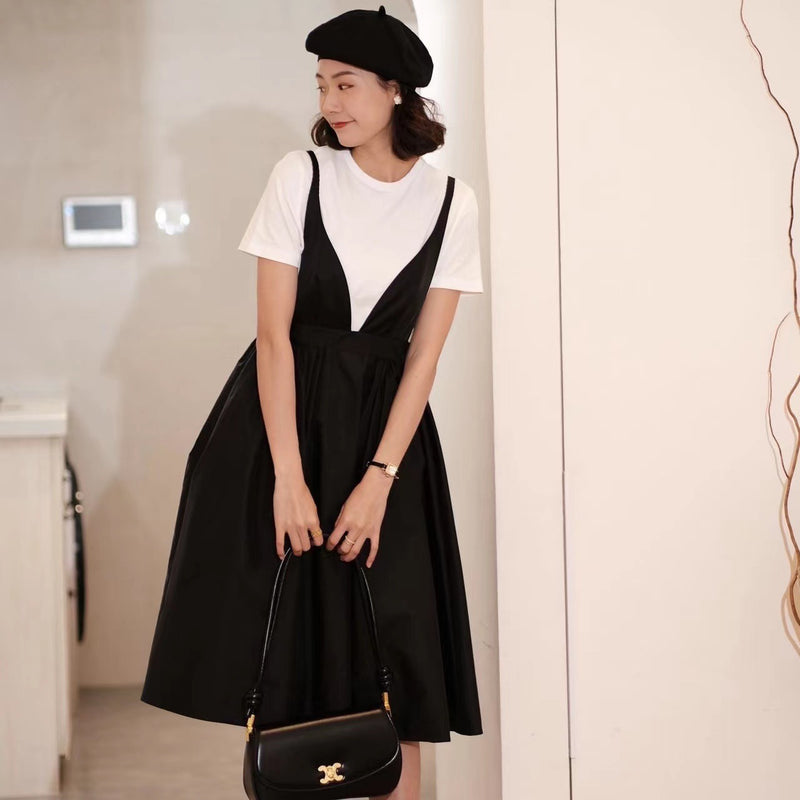 Black and White Dress Summer Slip Dress