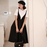 Black and White Dress Summer Slip Dress