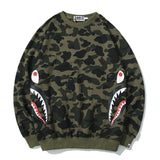 Bape Sweatshirt Camouflage Ape Crew Neck Sweater