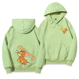 Tom and Jerry Hoodie Brushed Hoody Men's Hooded Autumn and Winter Loose Coat