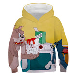 Tom and Jerry Hoodie Autumn Winter Sweater Anime Print Hoodie