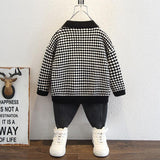 Toddler Boys Jackets Boys' Knitting Cardigan Autumn And Winter Sweater Coat Children