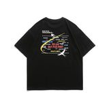 Men T Shirt Summer Casual Tops Men's Clothes Summer Wear Retro Men's round Neck Short Sleeve Casual Swallow Printing T-shirt Fashion