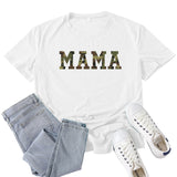 Boy Mama T Shirt Mama Color Letter Print T-shirt