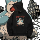 Men and Women Pokemon Pikachu Hoodie Pokémon Snorlax Hooded Sweater