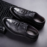 Indo Western Shoes Male Brogue British Style Carving Youth Suit Wedding Shoes plus Velvet Men's Shoes