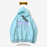 Thrasher Hoodie Autumn and Winter Leisure Men's and Women's Hoodie