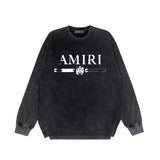 Amiri Long Sleeve T-shirt Washed and Worn Vintage Long Sleeve T-shirt