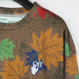 Off White T Shirt Cotton Camouflage Leaf Arrow Women Short Sleeved Shirt Clothing Owt