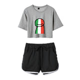 Dreamwastaken Men's Novelty Hoodies Dream Merch Shirt Printed Casual Fashion Loose Exposed Navel Suit