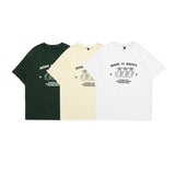 Men T Shirt Summer Casual Tops Men's Clothes Summer Wear Vintage Men's round Neck Short Sleeve Casual Loose Cartoon Animal Printed T-shirt