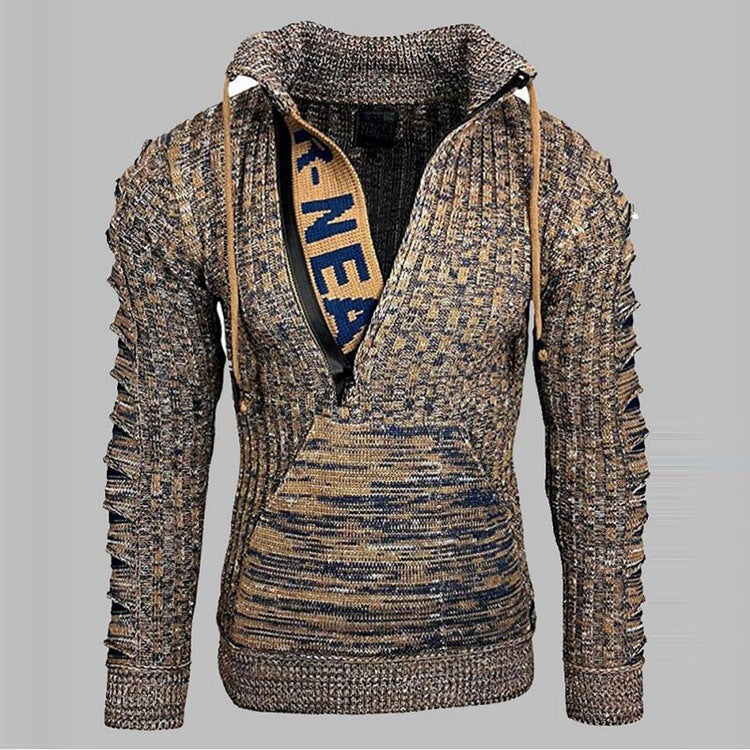John Dutton Jacket Long Sleeve Lapel Knitwear Loose Large Size Pullover Sweater Coat