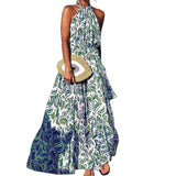 Women Bohemian Dress Women's Spring and Summer Print Loose Dress
