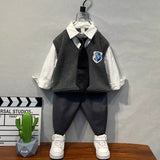 Toddler Boys Jackets Boys Spring Clothing Small Children's Preppy Style Suit