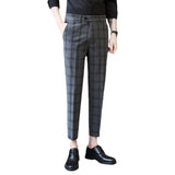 Men Trousers Casual Cropped Pants