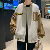 Corduroy Patch Jacket Baseball Uniform Men's Loose Stitching
