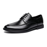 Loafers for Men Autumn Men's Leather Shoes Men's Genuine Leather Casual Lace up British Style Peas Shoes