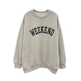 Diana Harvard Sweatshirt round Neck Pullover Alphabet plus Velvet Sweater Sheep