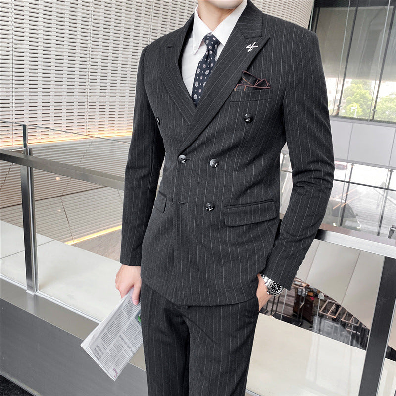 Double Brewed Seersucker Suit Spring Men's Suit Wedding Best Man