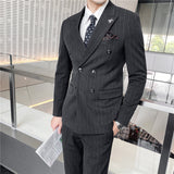 Double Brewed Seersucker Suit Spring Men's Suit Wedding Best Man