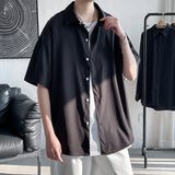 Men's Shirts Summer Large Size Short Sleeve Shirt Hong Kong Style Men's Clothing