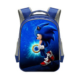 Sonic Backpack Sonic Elementary School Student Polyester School Bag Reflective Stripe Backpack