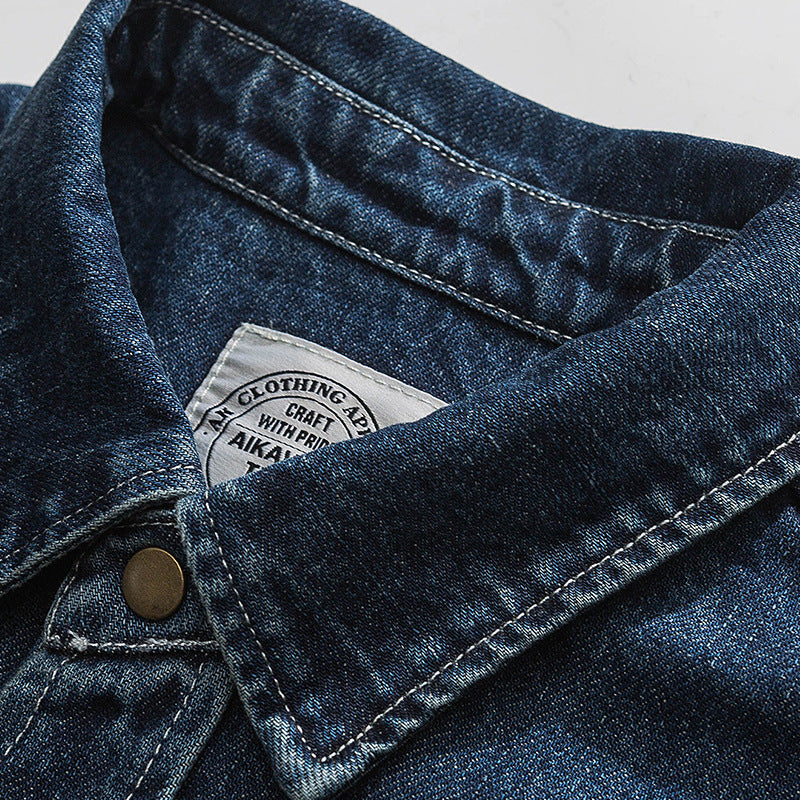 Denim Shirts Washed Do the Old Cowboy Shirt Loose