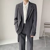 Double Brewed Seersucker Suit Loose Suit Dress Suit