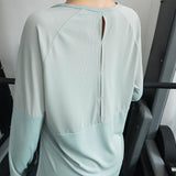 Anti Sweat Clothing Patchwork Top Long Sleeve