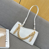 Jackie Kennedy Bag Stone Pattern Pearl Chain Bag