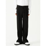 Men Suit Pants Men's Autumn Suit Pants Trendy Solid Color Suit Pants