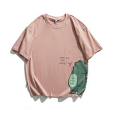 Men T Shirt Summer Casual Tops Men's Clothes Summer Wear Vintage Men's round Neck Short Sleeve Casual Loose Cartoon T-shirt