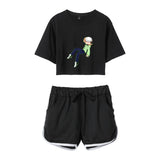 Dreamwastaken Men's Novelty Hoodies Dream Merch Shirt Printed Casual Fashion Loose Exposed Navel Suit